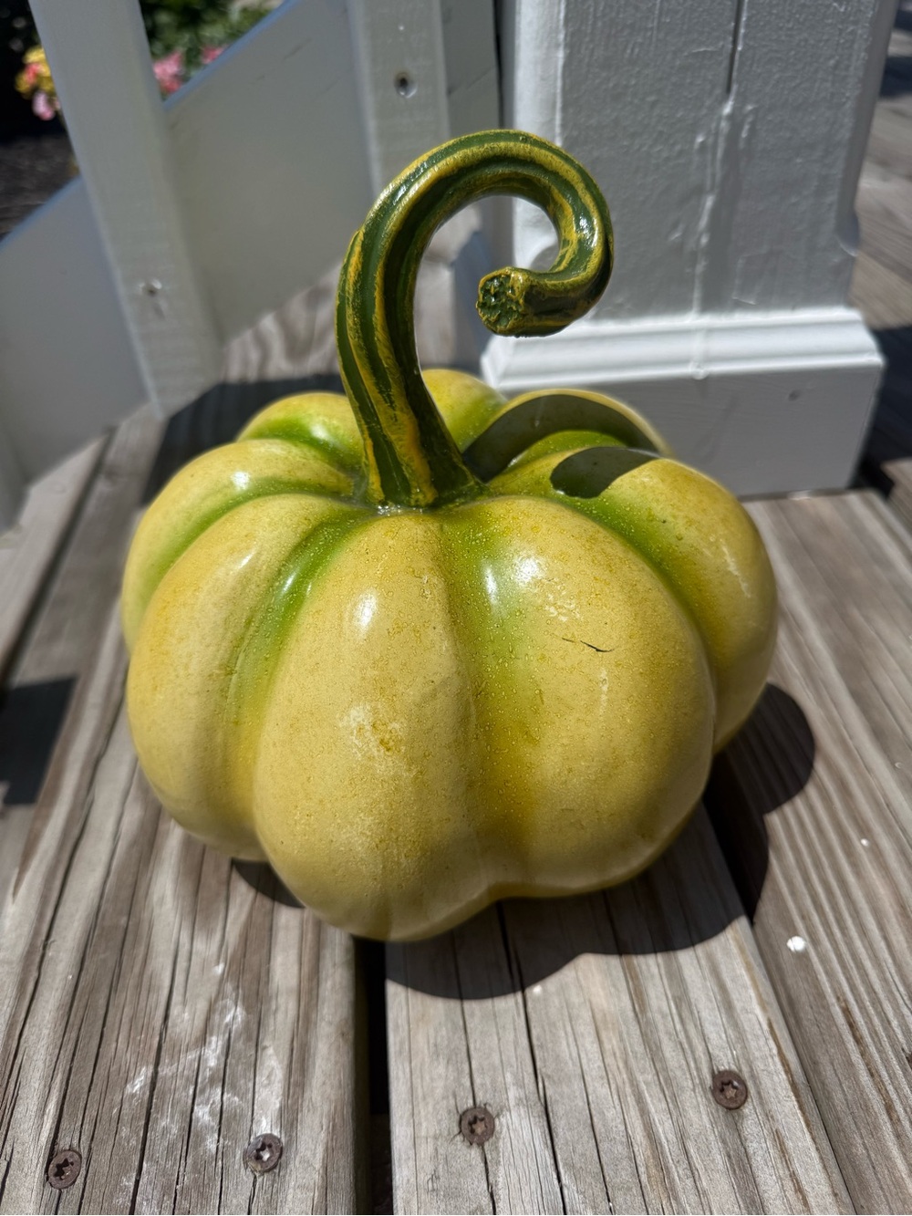 handmade green glazed ceramic pumpkin fall home decoration halloween